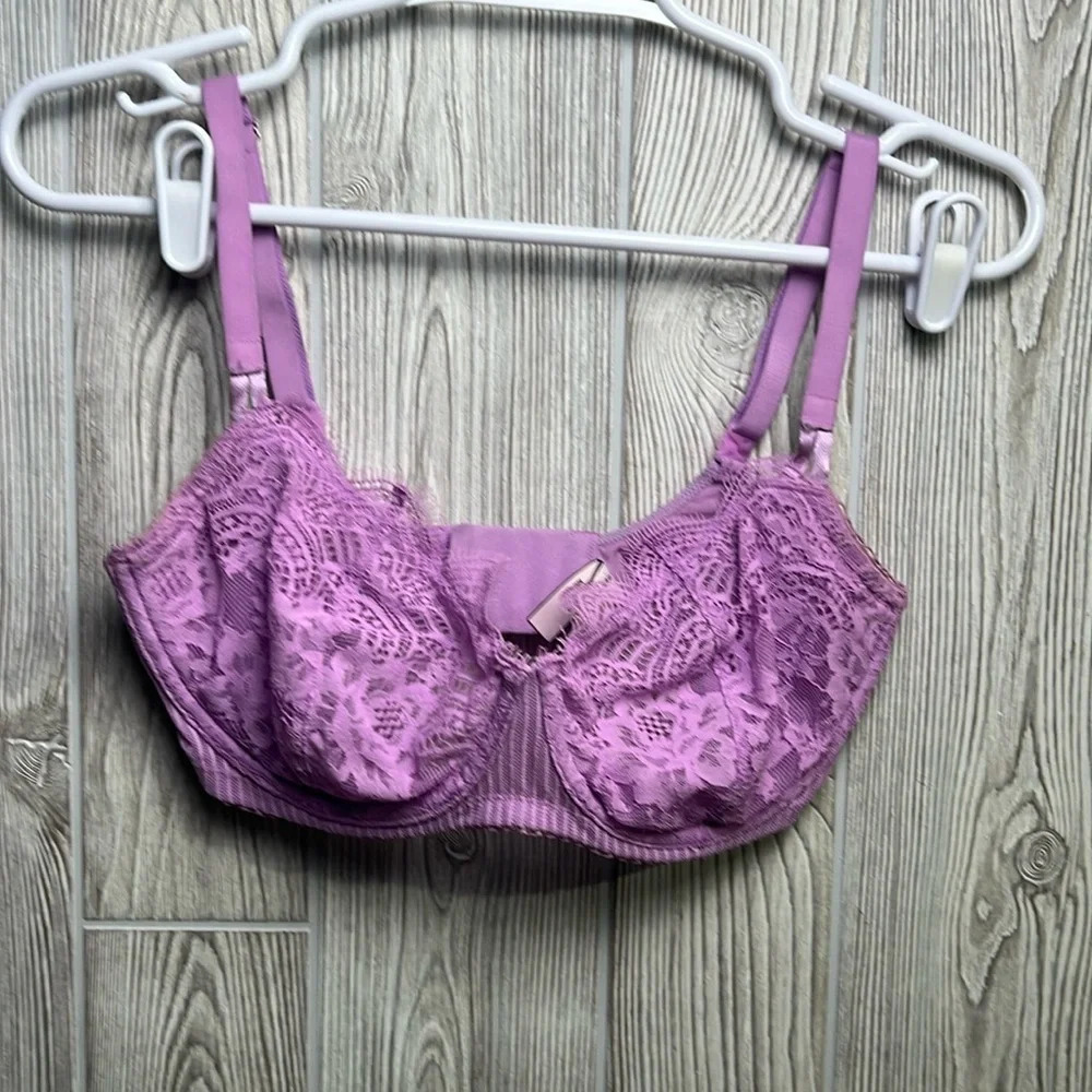 Victoria Secret Dream Angels Push-Up Without Padding 34DDD Purple Lace